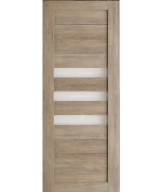 Дверь из экошпона Техно 7 Шале золотой (белое стекло) Дверь из экошпона Техно 7 Шале золотой (белое стекло)